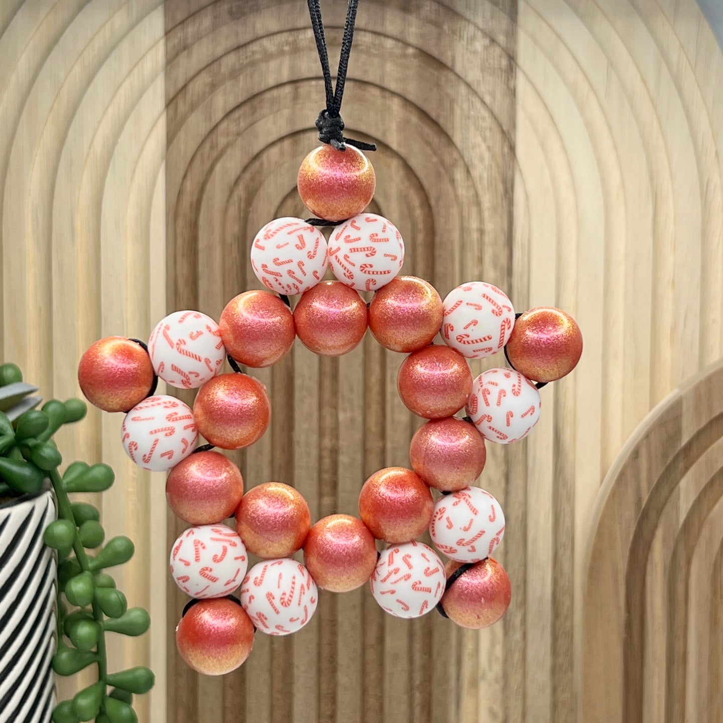 Candy Cane Star Ornament